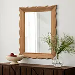 rustic wood vanity mirror